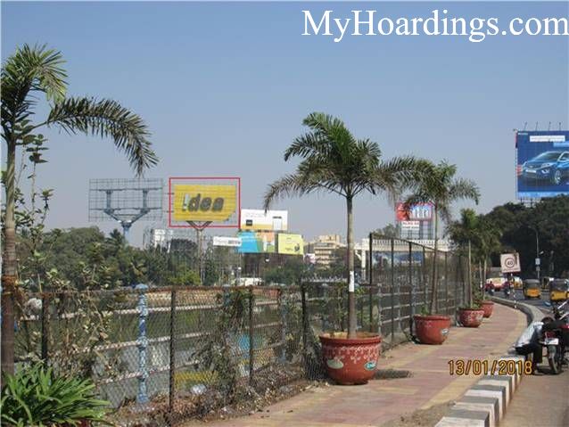 Outdoor Advertisement Unipole in Hyderabad, Best outdoor advertising Company Tank Bund Hotel Marriott Hyderabad